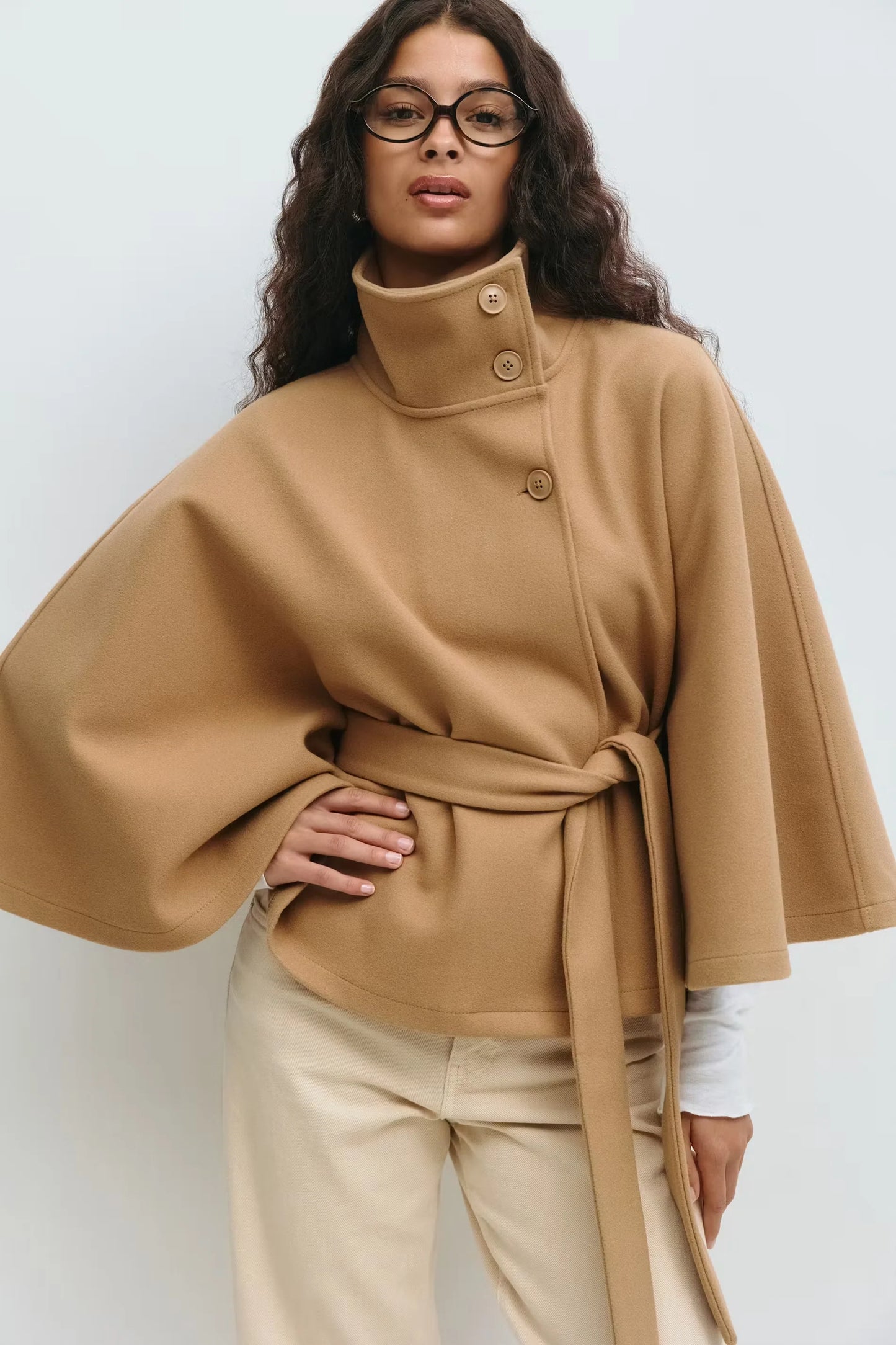 Velisia - Belt cape jacket